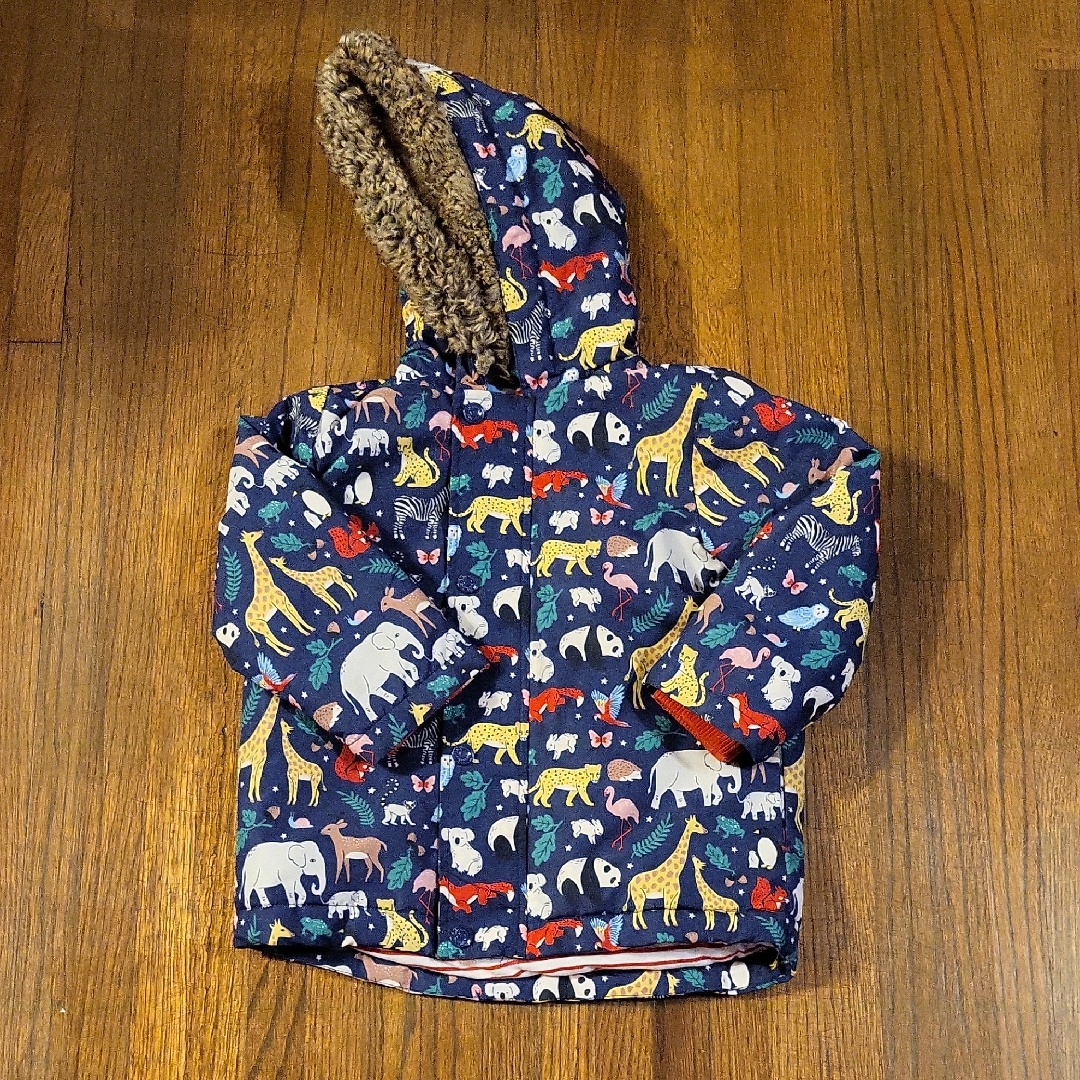 Baby Boden Multicolor Animal Print Hooded Jacket